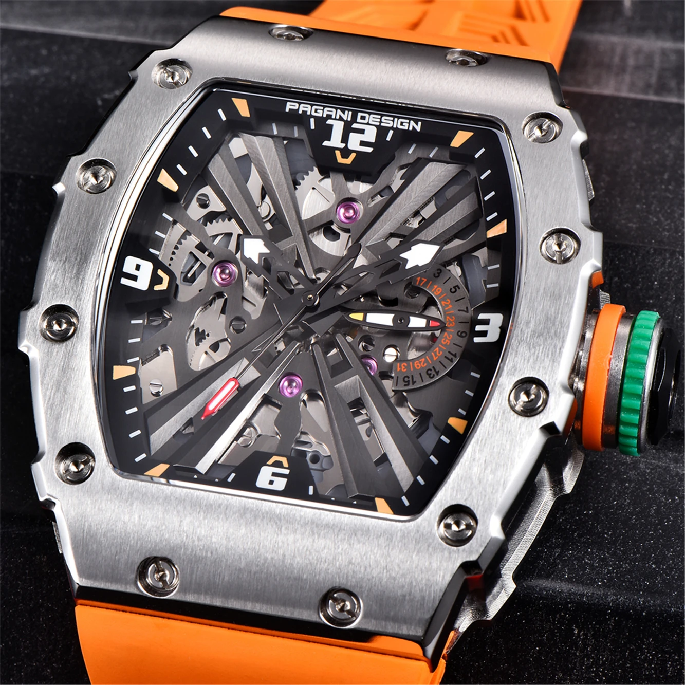 PAGANI DESIGN 2023 VH65 Fashion New Sports Diving Quartz Sapphire Wristwatch Stainless steel Waterproof Clock Watch For Men