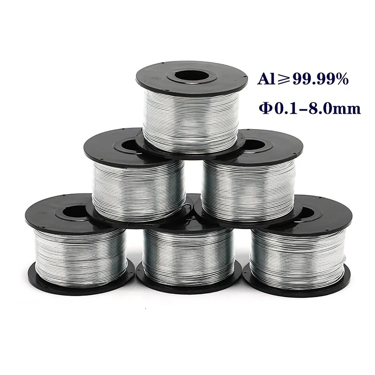 1M Aluminum Wire Al High Purity 99.99% Soft Aluminum Wire for Scientific Research Diameter 0.1 0.2 0.3 0.5 0.8 1.0 1.2 1.5 2~8