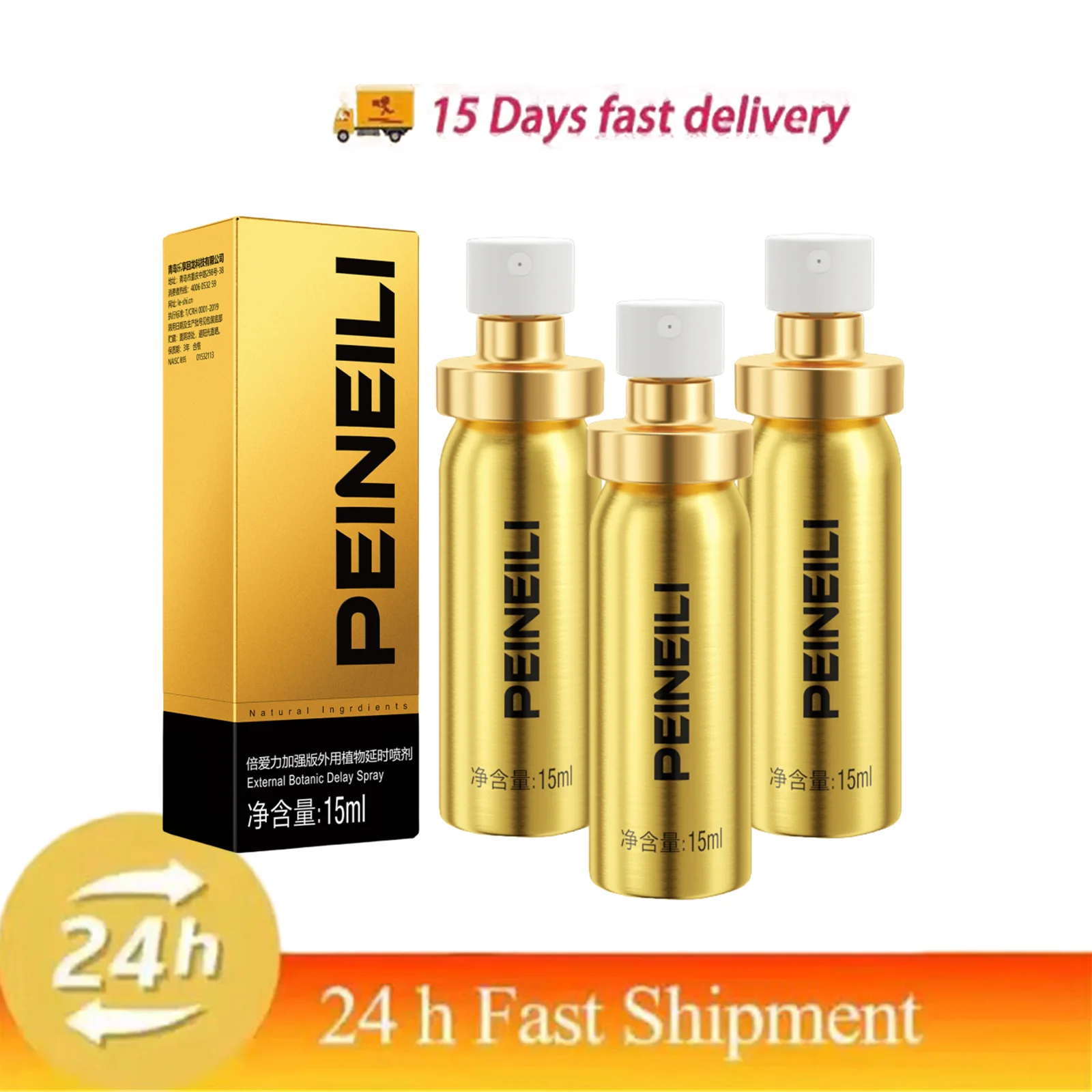 3PCS PEINEILI Sex Spray for Men, Spray Can Make Men Sex Last Longer No Ejaculation Adult Sexual Goods Sex Shop