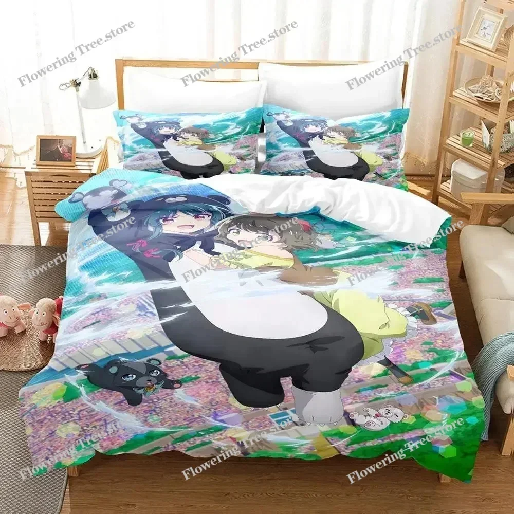 

Anime Kuma Kuma Kuma Bear Bedding Set Boys Girls Twin Queen Size Duvet Cover Pillowcase Bed Kids Adult Home Textileextile029963