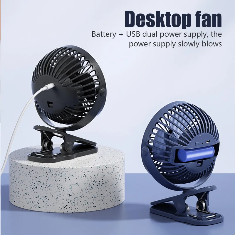 USB Mini Handheld Clip Fan Convenient And Ultra-quiet Electric Fan High Quality Portable Student Cute Small Cooling Ventilador