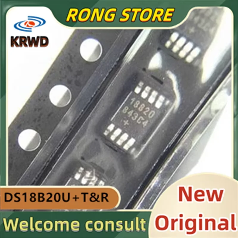 (10PCS）18B20 DS18B20U+T&R DS18B20U  1B82O New and Original Chip IC