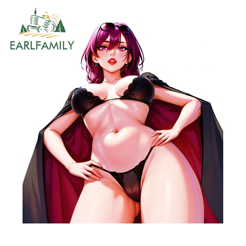 EARLFAMILY 13cm X 13cm for Kafka Sexy Bikini Honkai Car Stickers Occlusion Scratch Cartoon Decals Simple Caravan Car Goods