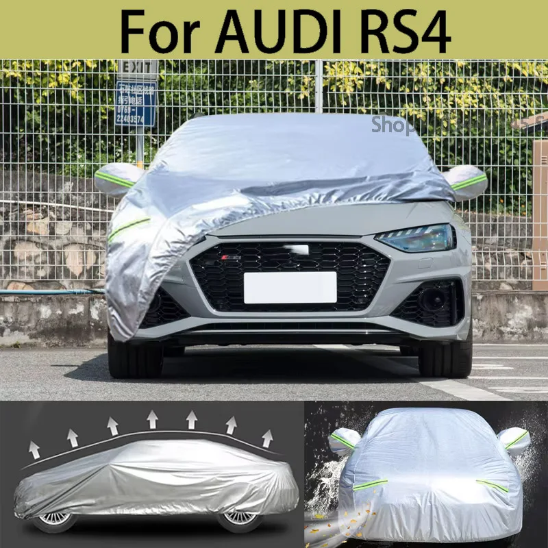 

Для AUDI RS4 Полный автомобильный чехол Пыленепроницаемый Открытый Крытый УФ-Снег УФ-защита от солнца и дождя водонепроницаемый чехол для автомобиля