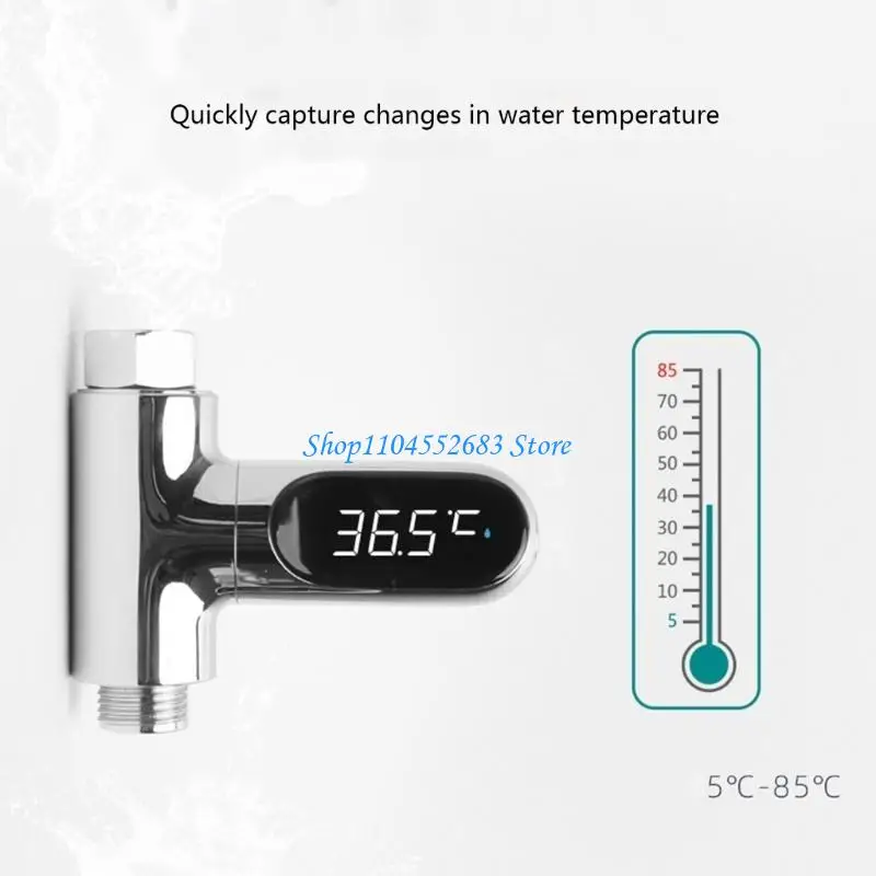 Thermomètres douche à LED Y6gd Thermomètres douche LED 360 Rotation LED pour une précise température