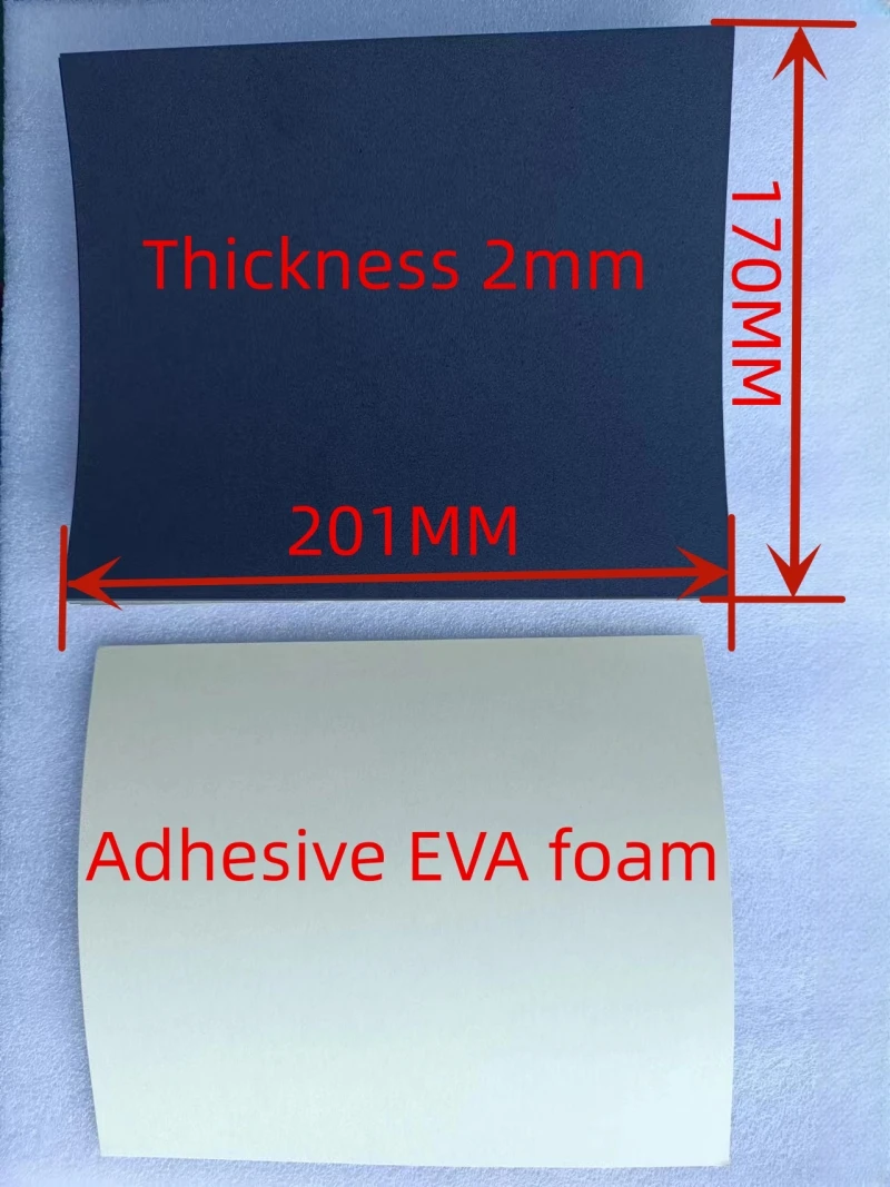 Batería Lifepo4 aislante epoxi EVA, tamaño 201x172x2MM, se aplica a la batería de almacenamiento de energía Solar