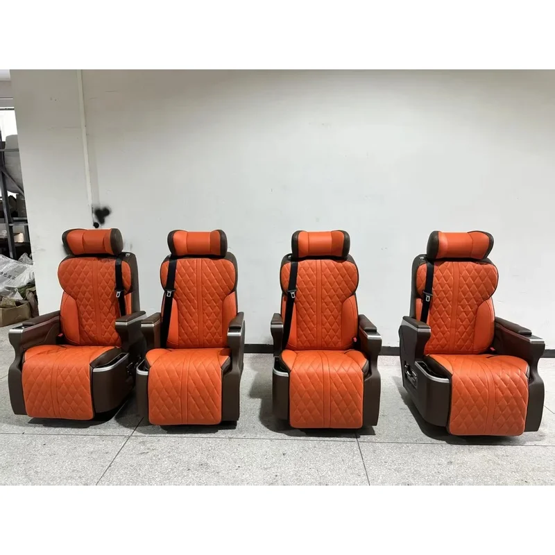 High Quality Wholesale Electric Adjustable Swivel Luxury Leather Captain Chairs Modified VIP MPV Car Seats Auto Interior Accesso