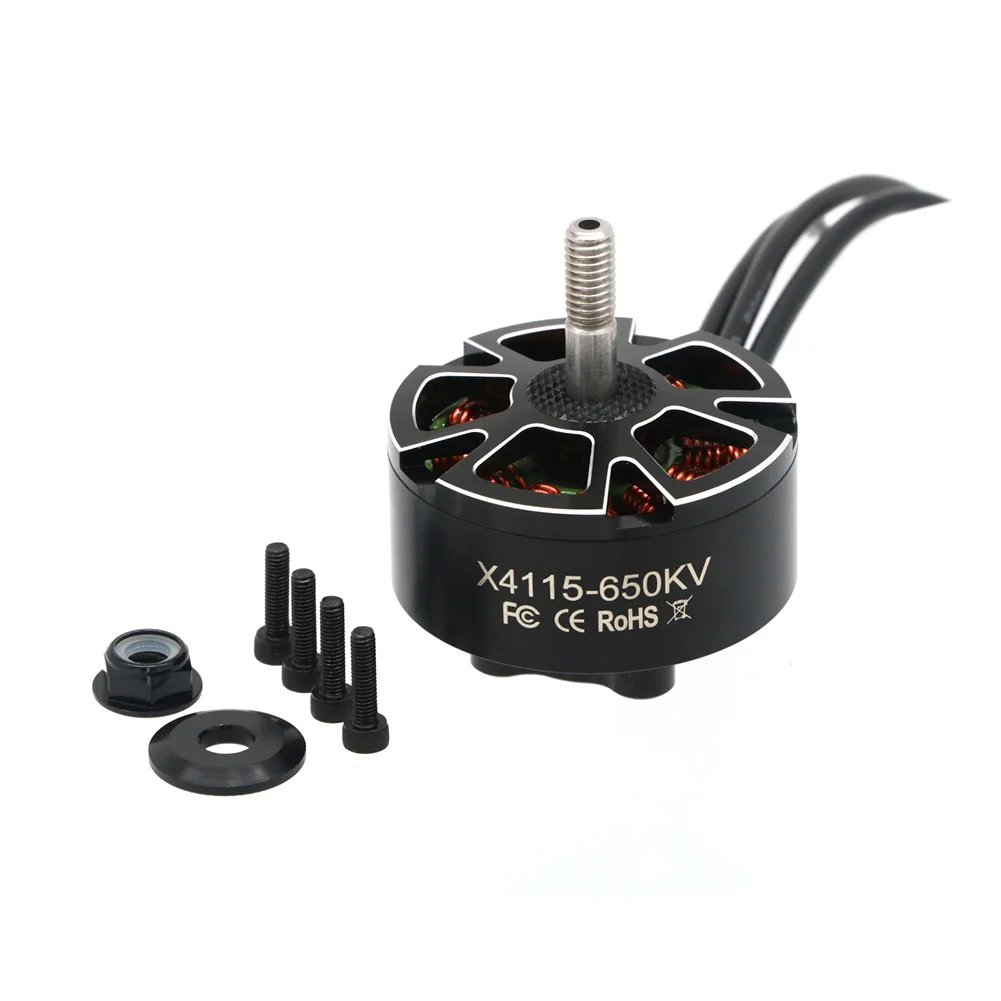 4 stks UAngel 4115 X4115 650KV 400KV 3-8 S Borstelloze Motor Compatibel 13/15/16 inch Propeller voor FPV RC Racing Drone Model