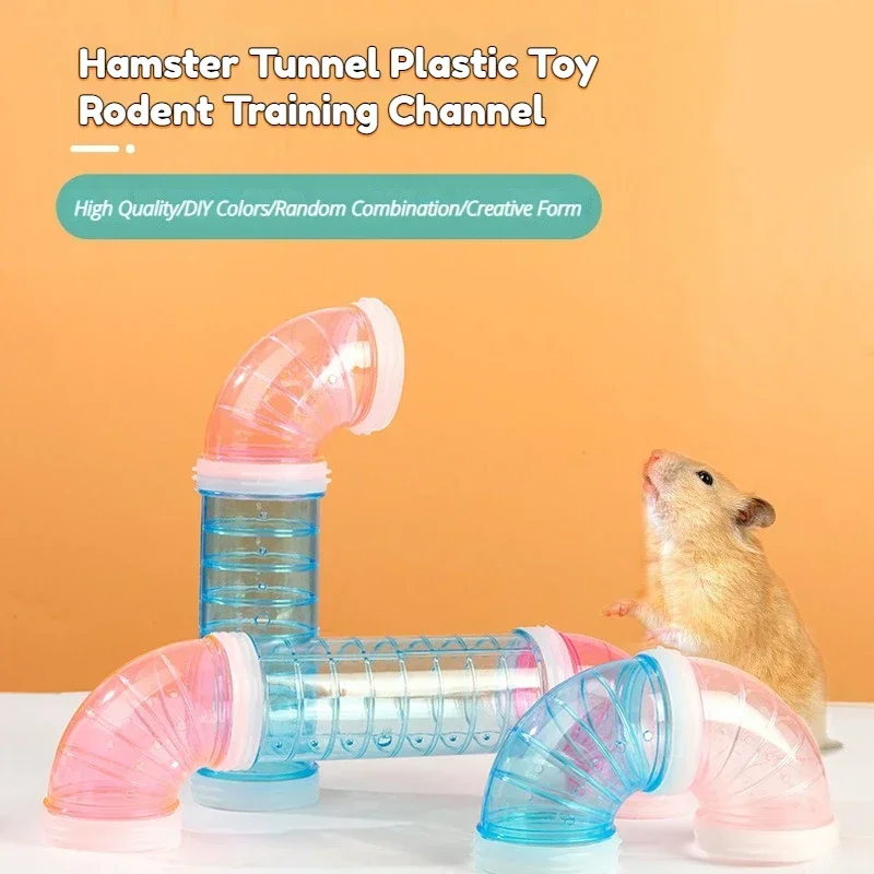 

Hamster Tunnel Plastic Toy Rodent Training Channel Durable DIY Splicing Maze Tube External Pipeline Small Animal Accessories