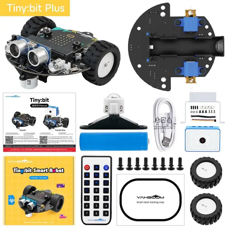 Novo! Microbit robô inteligente carro vídeo controle remoto com módulo de imagem wi fi para crianças programação educacional aprender diy eletrônico