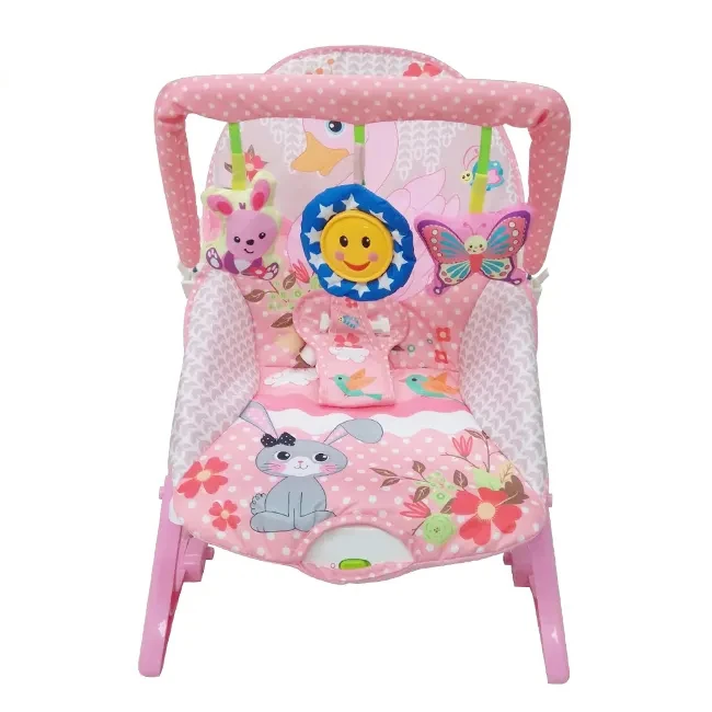 Cadeira de balanço elétrica KSF para crianças, brinquedo do bebê, bouncer com música, balanço vibratório, segurança