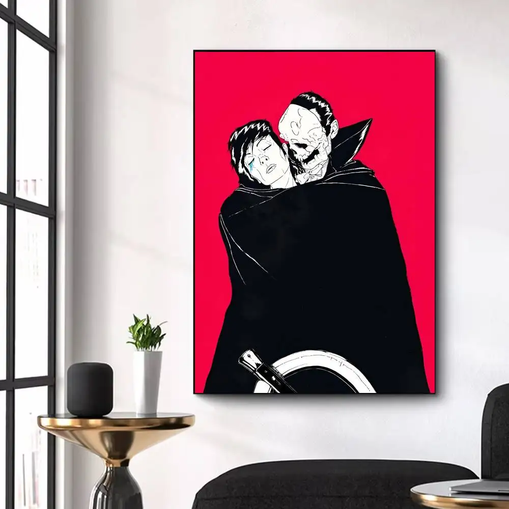 Queens Of The Stone Age Poster Waterproof Wall Art Sticker For Bar Living Room Vintage Decor High Quality Print Gift