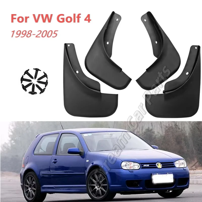 Car Front Rear Mud Flap Mudguards Splash Guards for VW Golf 4 Mk4 IV 2005-1998 2003 2000 1999 1997 2001 2002 Accessories