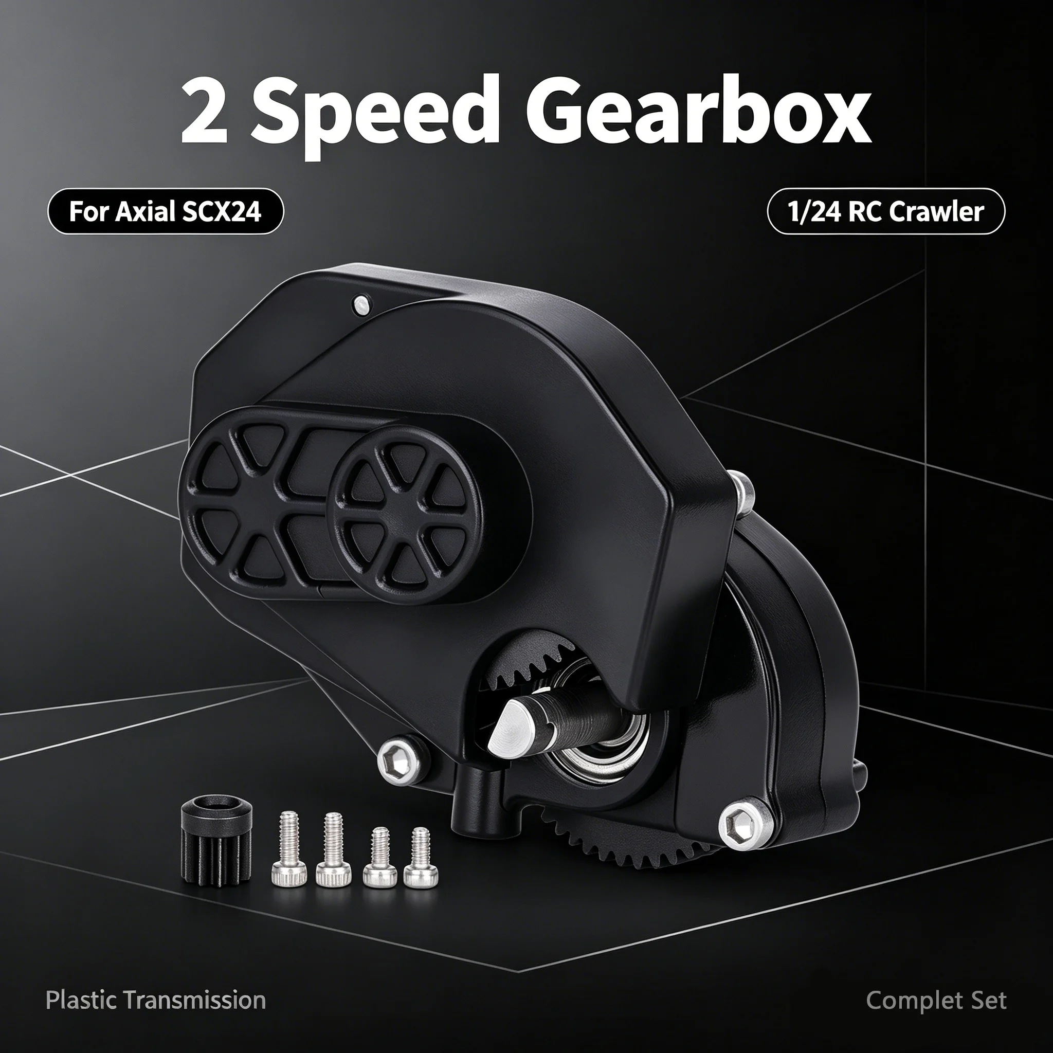 Speed Plastic Gearbox Complete Transmission for 1/24 Axial SCX24 Deadbolt Gladiator Base Camp Hot Sale Parts