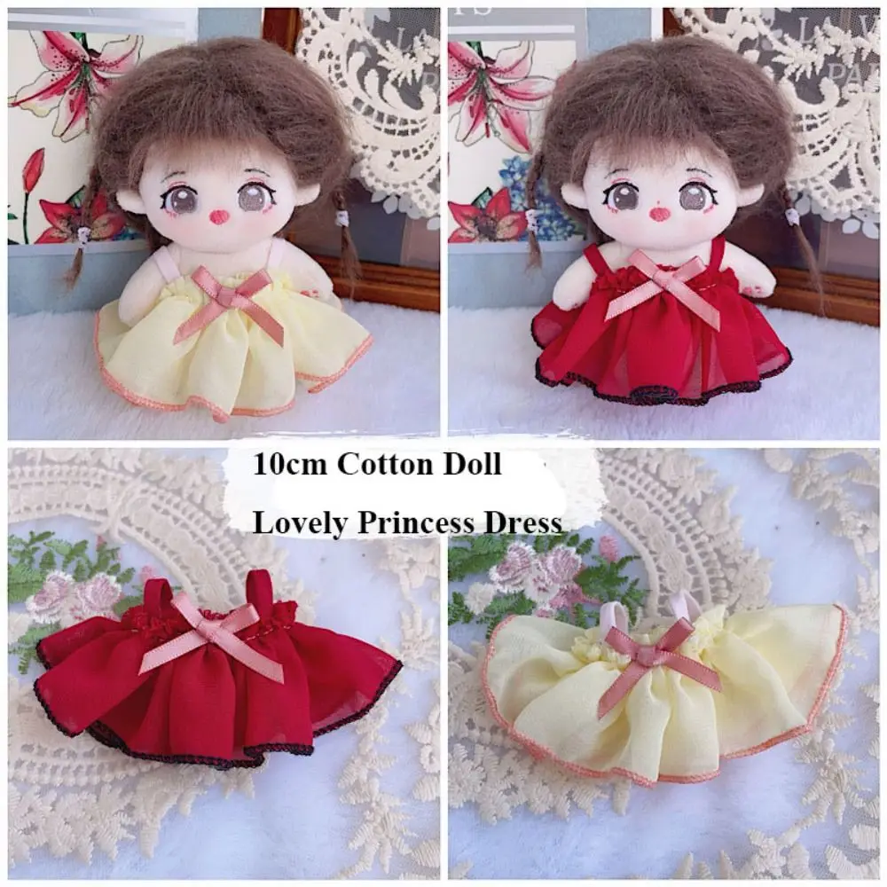 Accessories Doll Lovely Clothes Cute Printed Flower Decoration Plush Dolls Clothes with Headclip 7 Styles EXO Idol Dolls