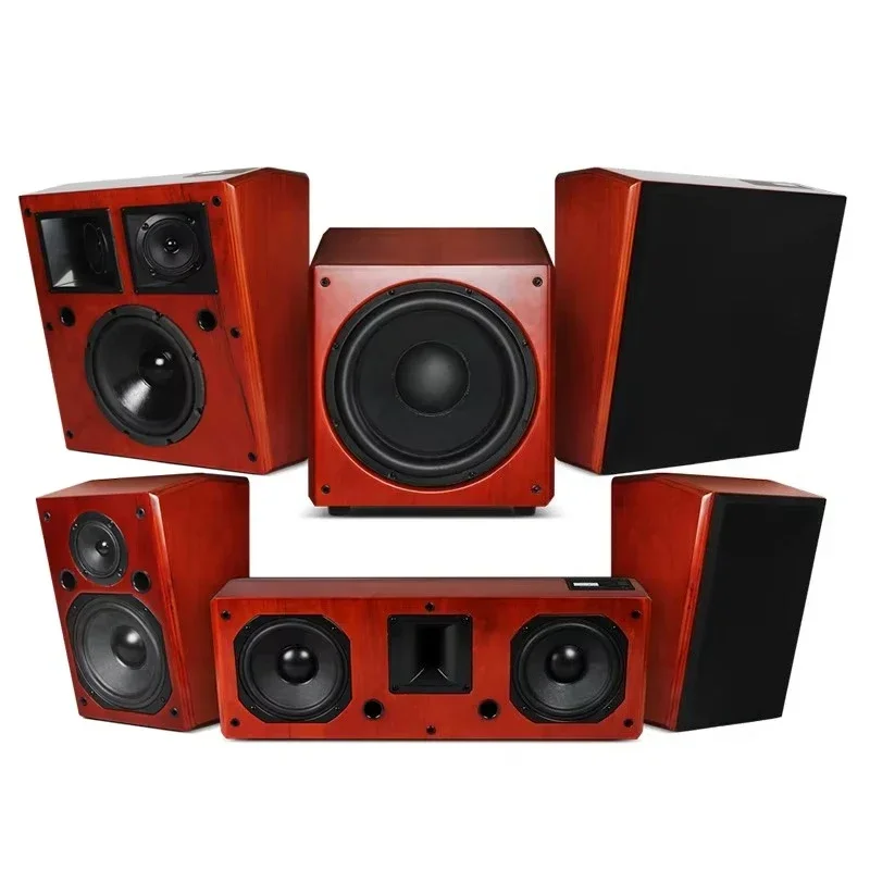 

Perfect Creative Wooden 5.1 Wall Mounted Home Theater Audio Speaker Home Theater System