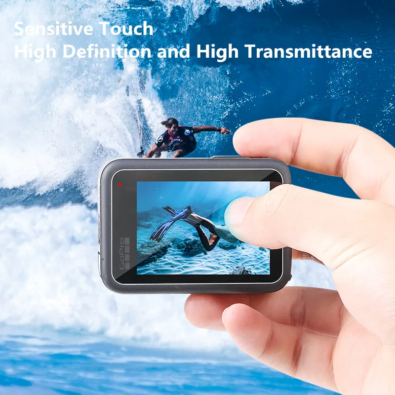 ل Gopro بطل 11 10 9 الأسود HD الزجاج المقسى حامي الشاشة عدسة فيلم واقية ل الذهاب برو 10 كاميرا الملحقات