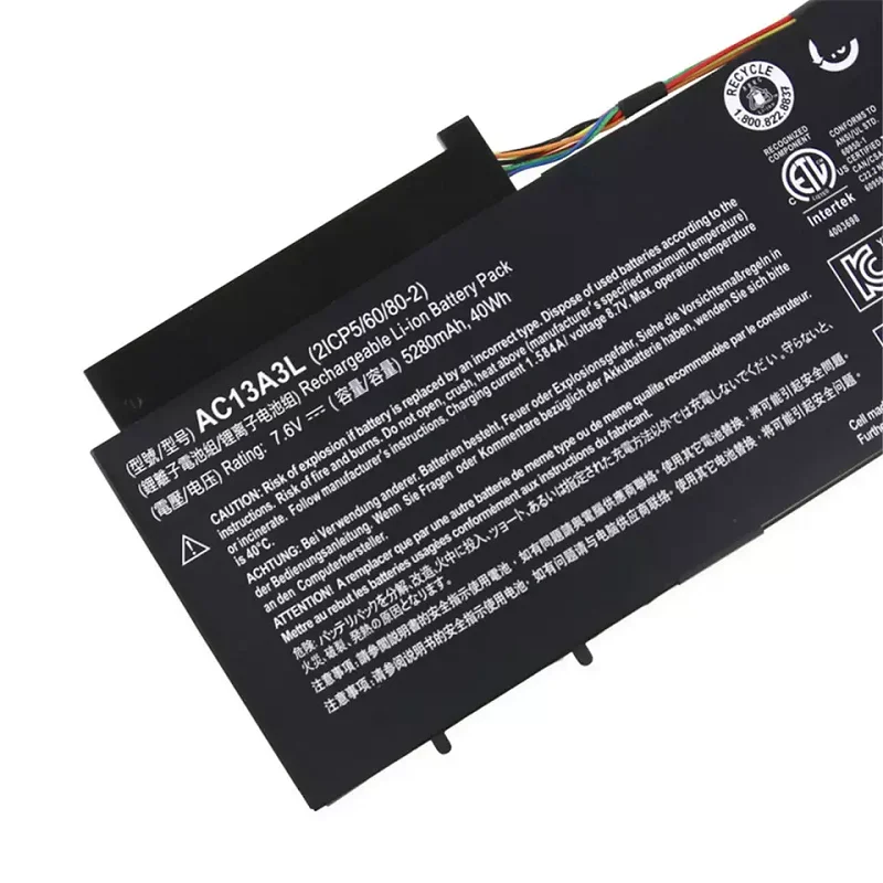 Imagem -03 - Supstone Nova Ac13a3l Kt.00403.013 Bateria do Portátil para Acer Aspire P31314833p3-1713322y2g06as Travelmate X313-ex313-m