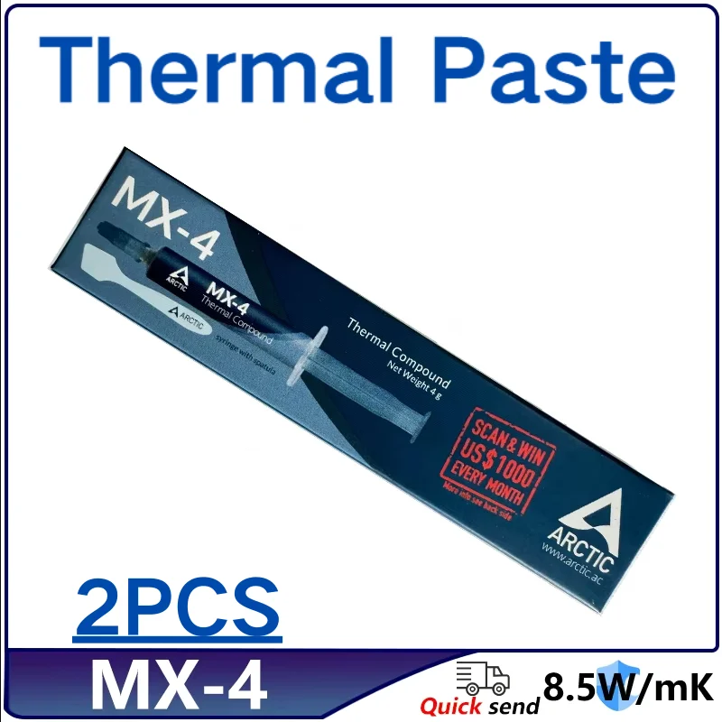 

MX-4 4gThermal grease processor Thermal Compound Thermal paste CPU GPU Cooler Cooling Fan fluid Conductive Heatsink Plaster