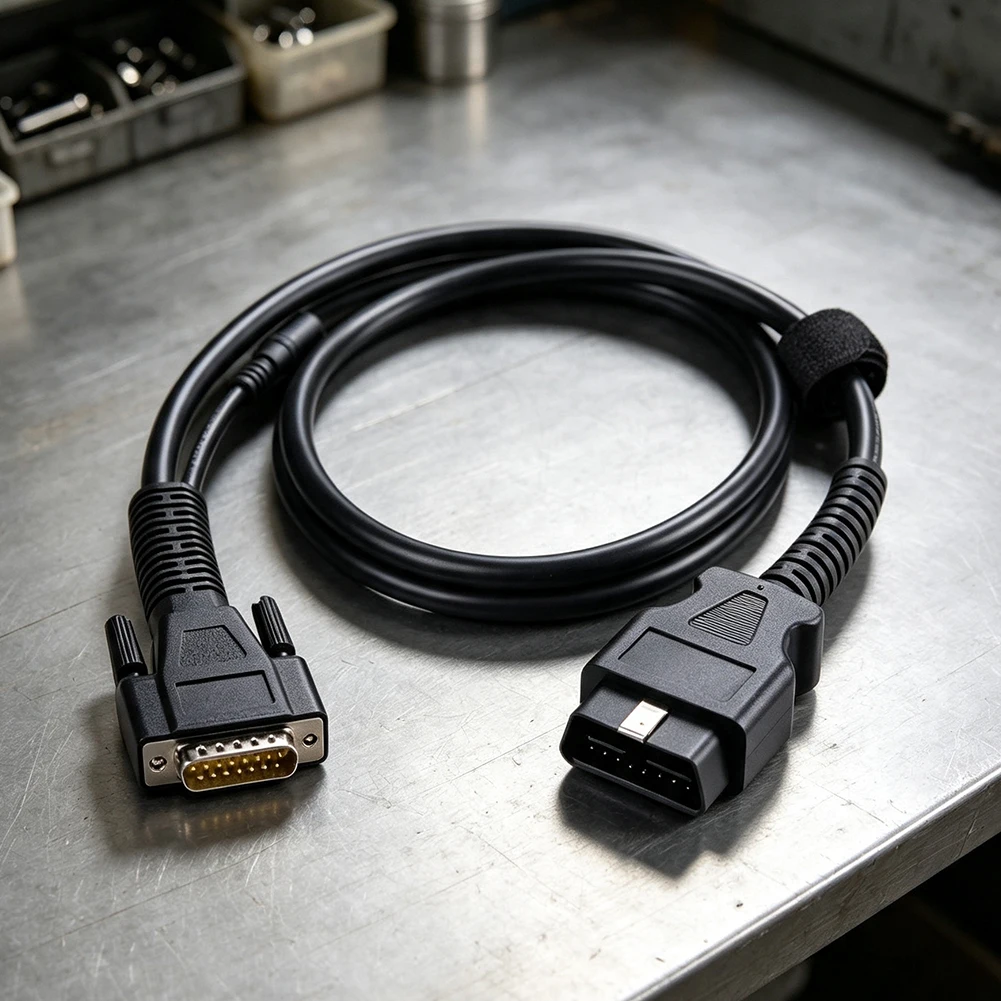 1 Piece Black ABS Extension Cable High Strength Direct Replacement Wiring Harness For Most Cars Diagnostic Tool Connector