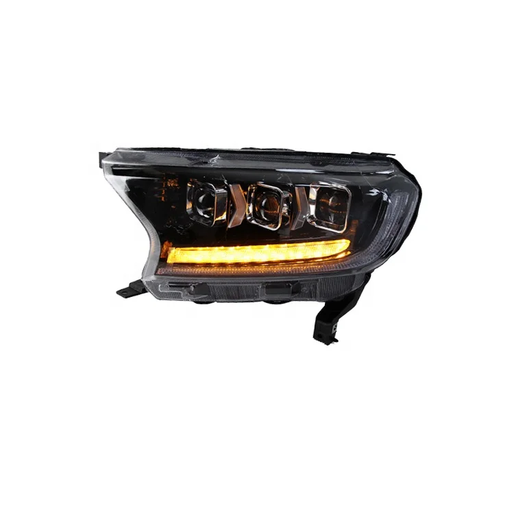 

High Quality LED Headlamp with Three Lens SUV Head Lamp Assy Headlight for fordS Ranger Everest T6 T7 2015-2020