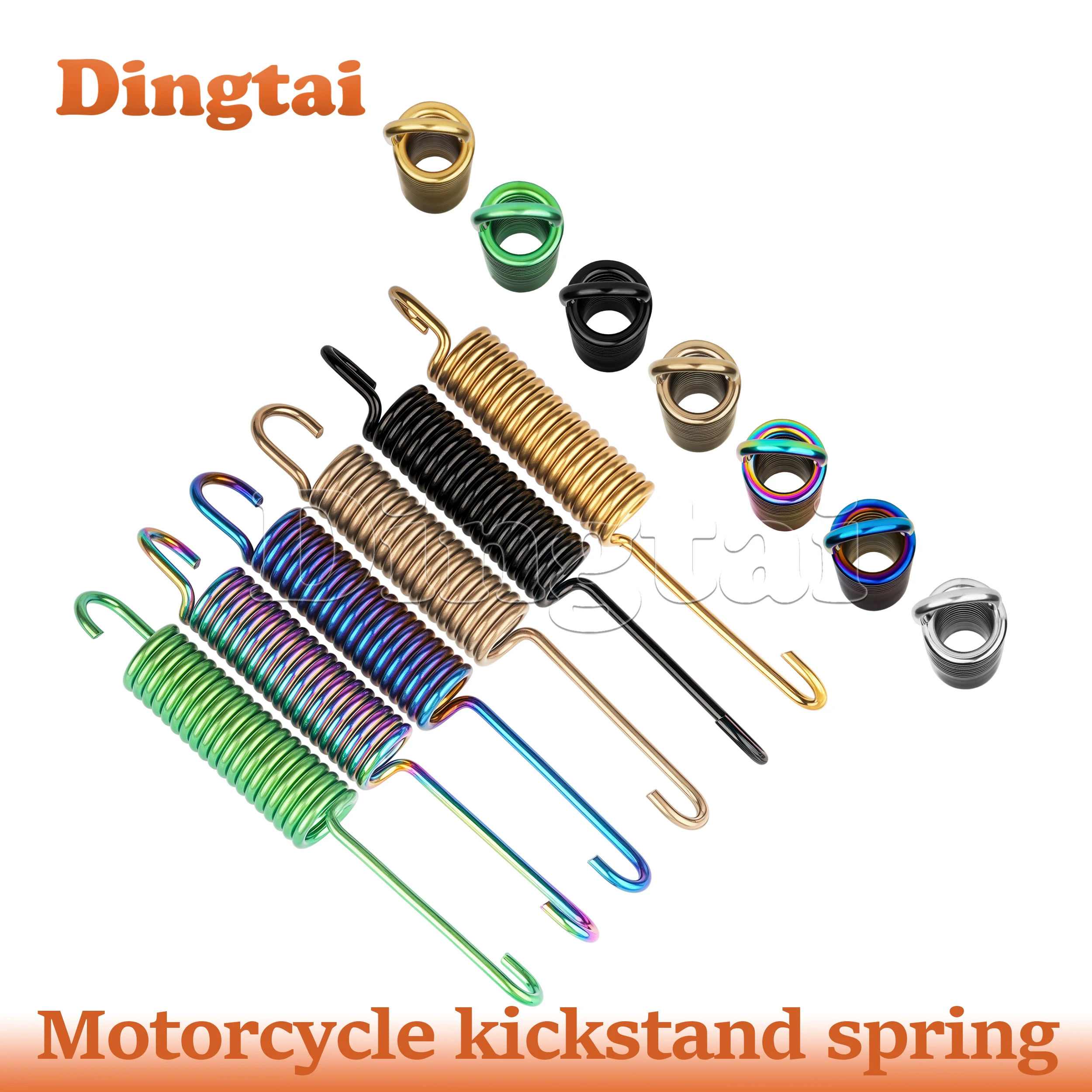 Dingtai Titanium Bolt Motorcycle Parking Side Kickstand Spring Practical Stand Spring Replacement For Motorcycle Scooter