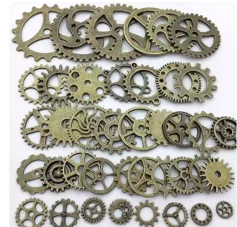 

DIY Punk Gear Accessories round Mechanical Parts Robot Steam D-Metal Gear Package Gear Glue Material