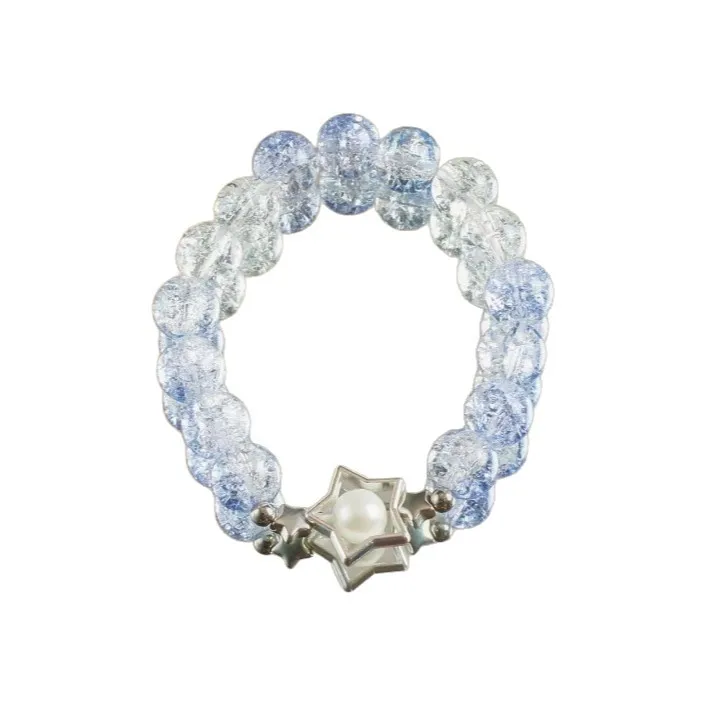 

Cool summer ocean blue bracelet temperament star tassel ins sense student party bracelet gift