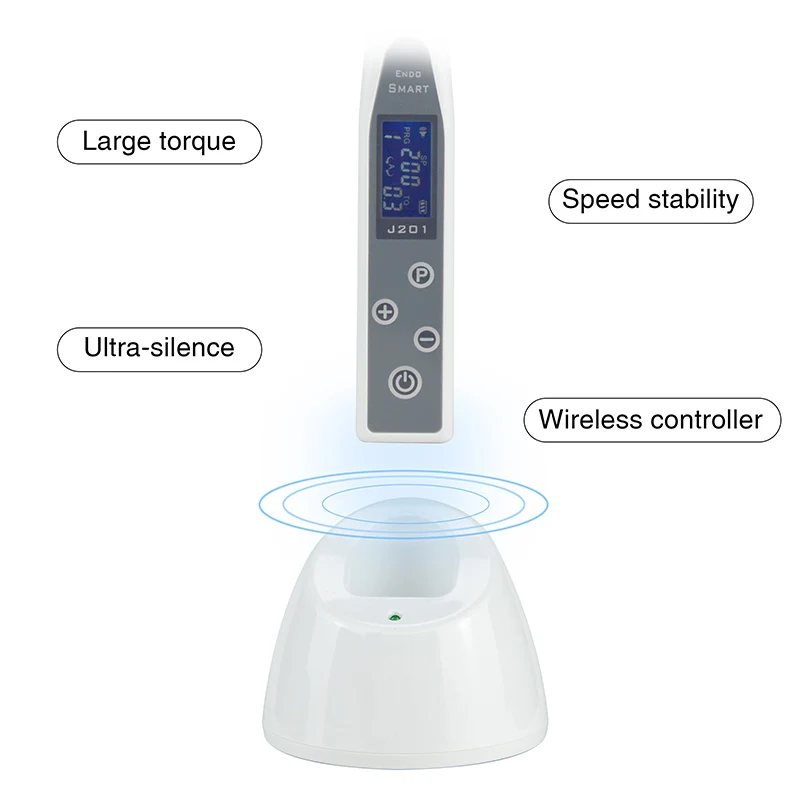 Mesin Endo nirkabel gigi, dengan lampu LED endomtor 16:1 pengurangan gigi sudut kontra instrumen dokter gigi