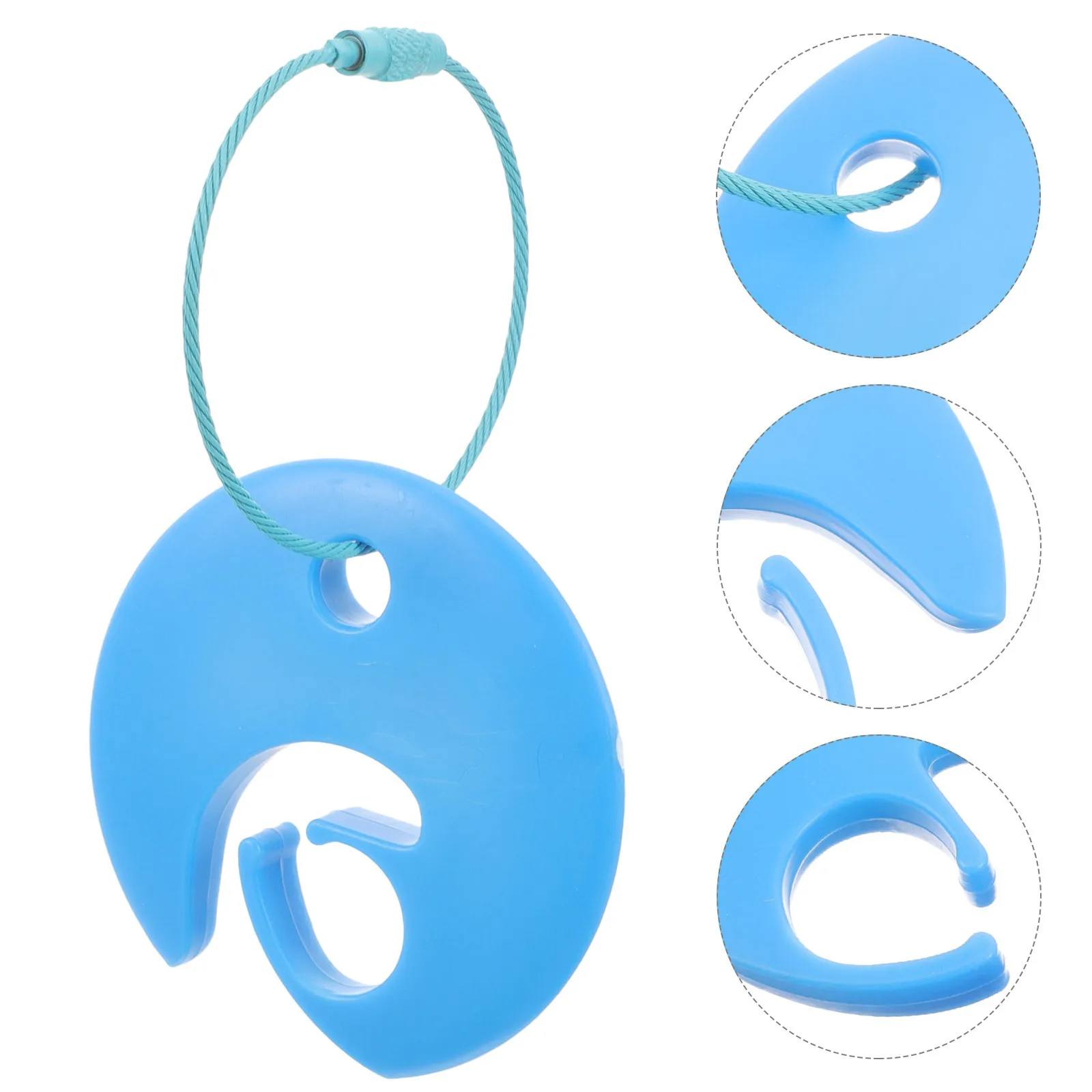 

Compact Flying Disc Carrier Clip Wear-Resistant Plastic Lightweight Hanging Design Outdoor Daily Use Disc Clamp Practical