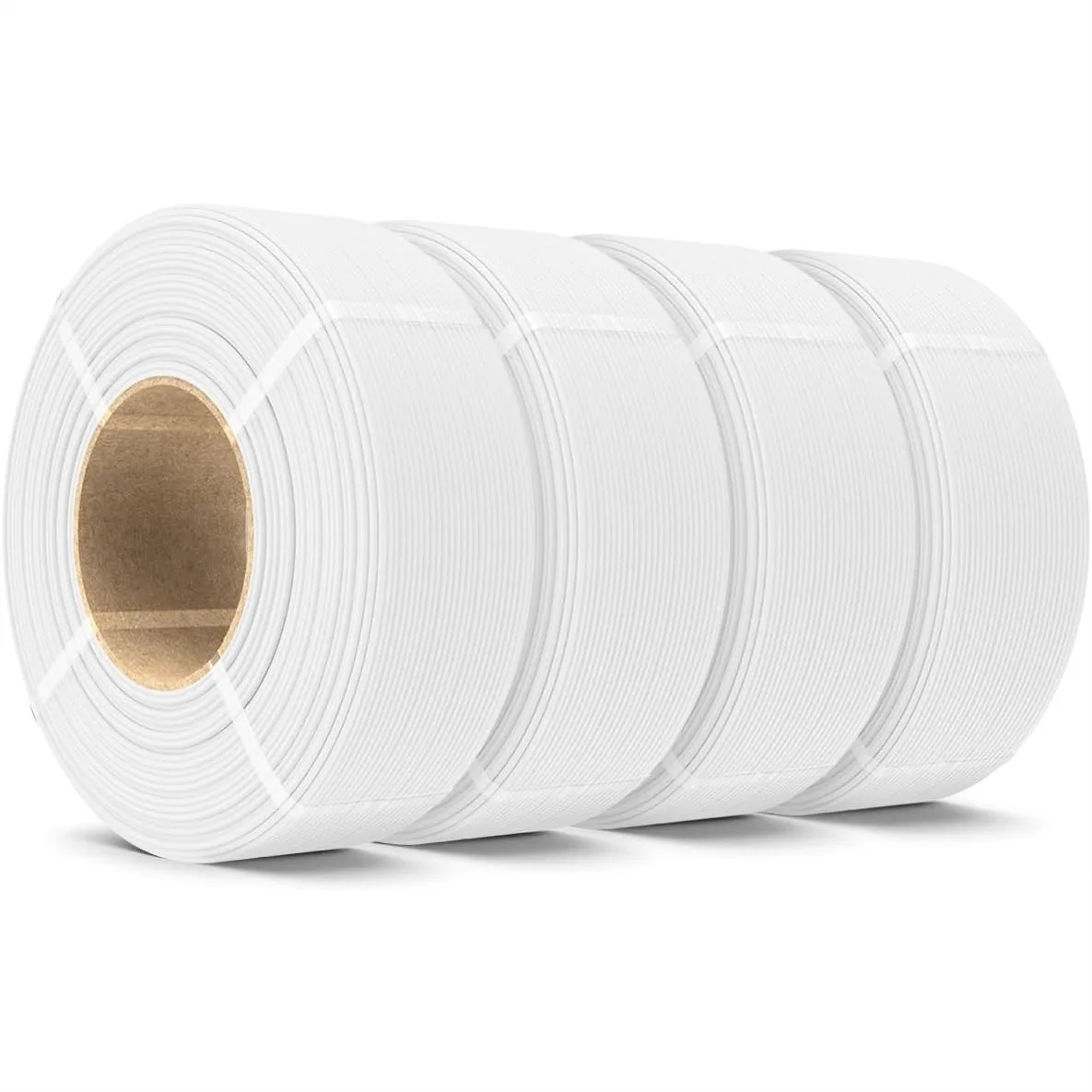 

4KG PLA Filament Refill 1.75mm, 1000g Matte Bundle 4 Packs, 3D Printer Refill for Reusable Spools, White*4