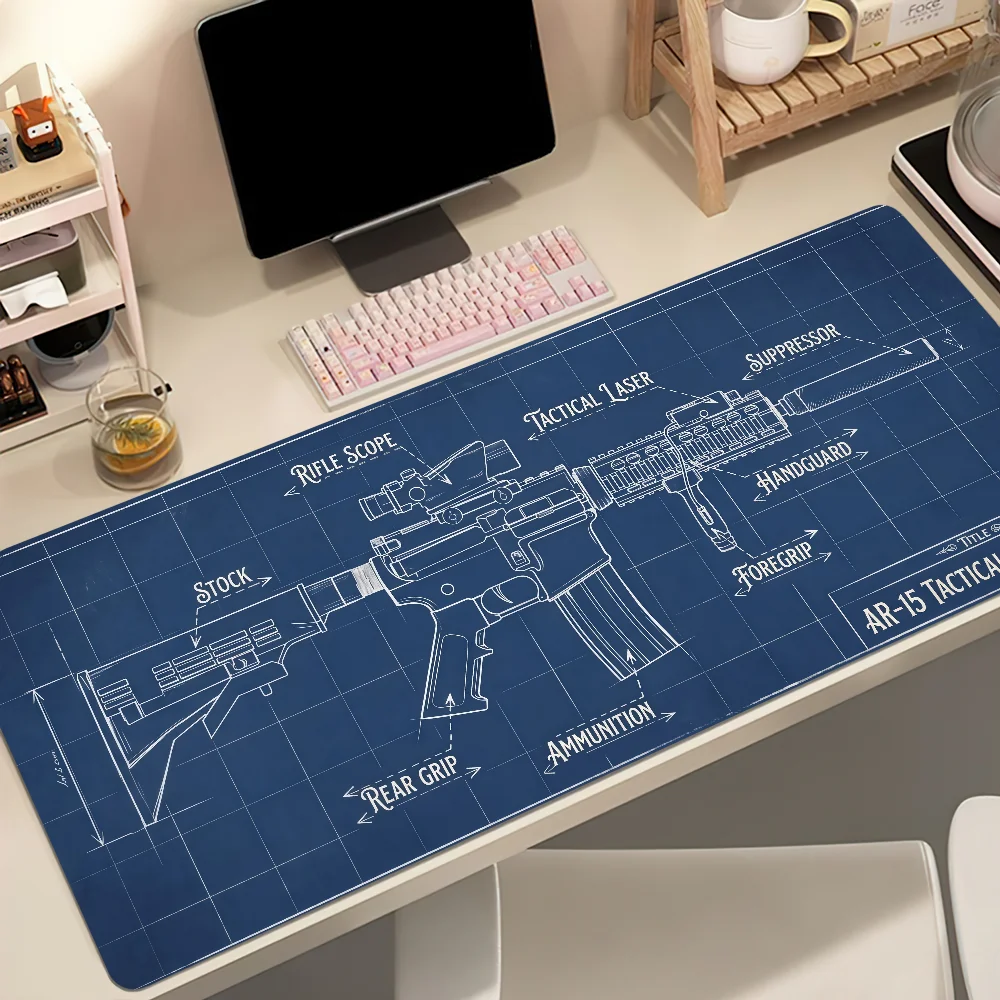 Game G-Gun Parts Mouse Pad Non-slip Thickened MousePad Student Gaming Cushion Large Writing Lockedge Office