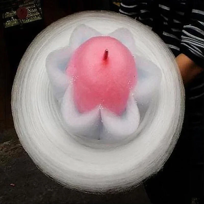 Gas Type DIY Sweet Cotton Candy Machine Fancy Brushed/electric Gas Cotton Sugar Floss Machine Girl Boy Gift Children's Day  1pc