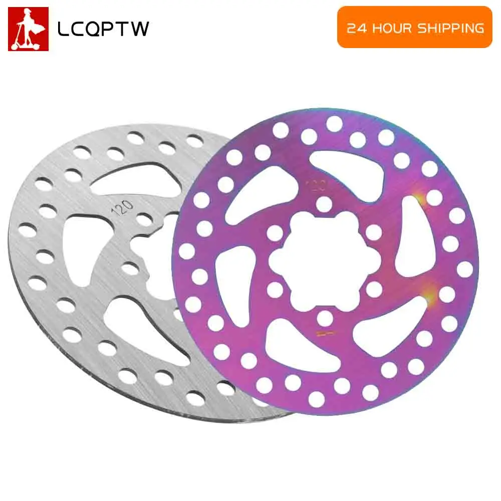 Disco de freno de 120mm para patinete eléctrico Ninebot MAX G3/ZT3/ZT3 Pro, resistente al desgaste, disco de freno de 6 agujeros, pieza de acero inoxidable