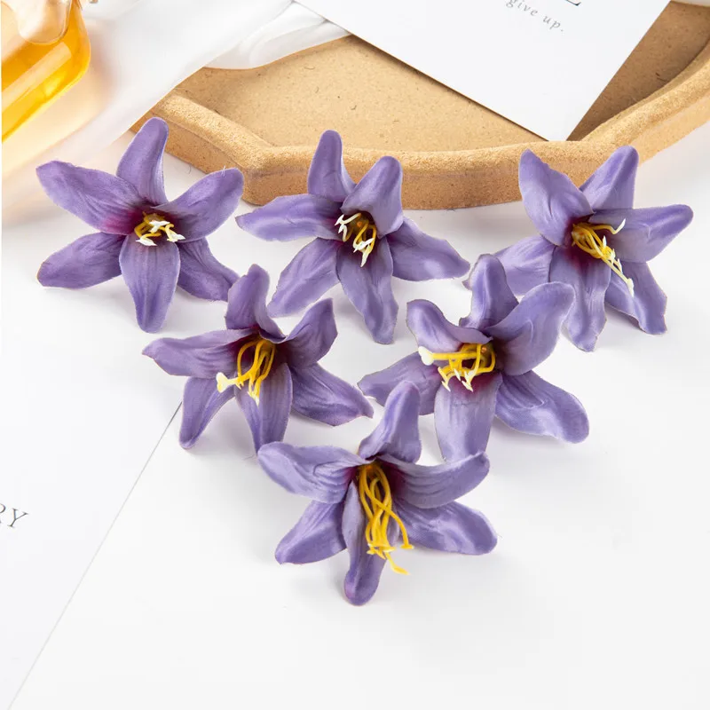 10/30 Stück Seidenlilien, künstliche Blumen für Hochzeit, Festival, Garten, Zuhause, Zimmer, Vase, Tischdekoration, Kranz, Scrapbook, DIY-Geschenkbox – Detail 11