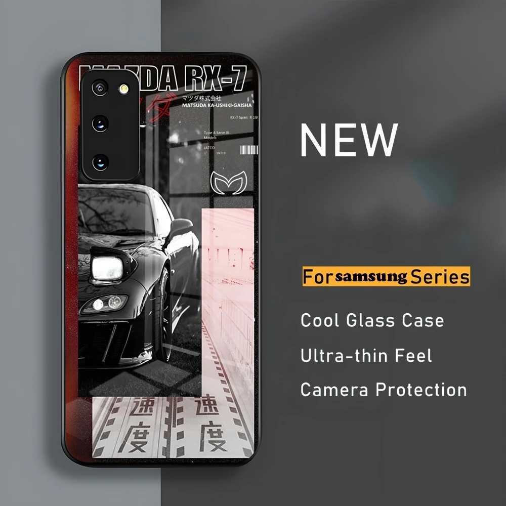 Japan Car Mazda Luxury Fashion for Samsung s 24 ultra plus 23 22 quality A++ 21 20 a 34 54 53 note20 m 54 new 2024 glass cover