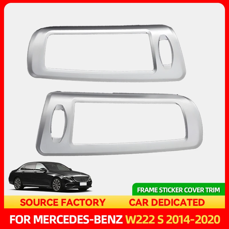 

Стайлинговые молдинги, аксессуары для стайлинга автомобилей для Mercedes Benz W222 S-Class 2014-2020, задняя стойка B, розетка для кондиционера, рамка S