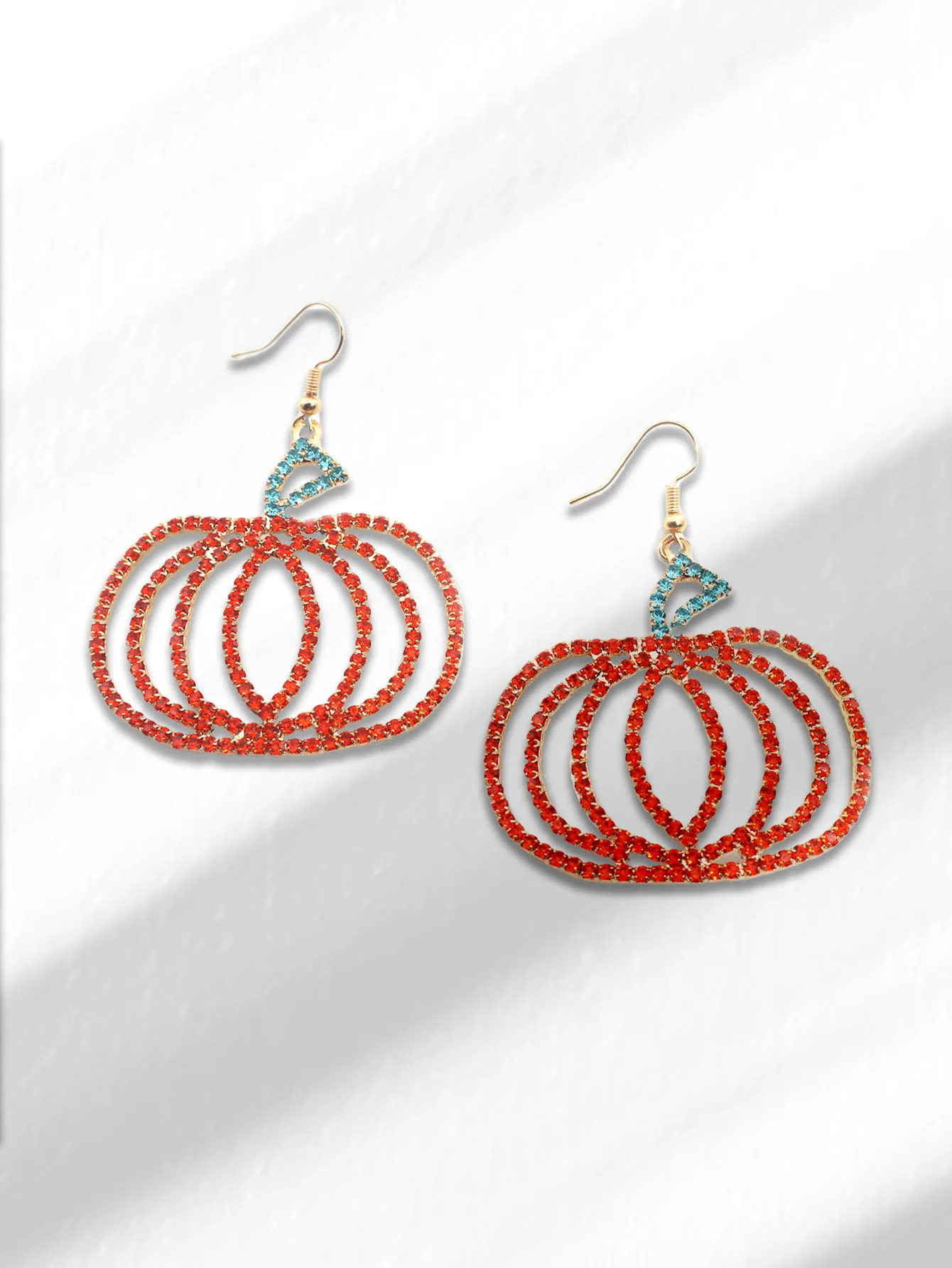 1pcs Halloween Pumpkin Pendant Earrings Orange Exaggerated Simple Shining Elegant Accessories image 3
