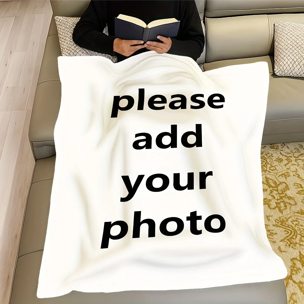 Personalized Photo Custom Blanket, Vintage Flannel Blanket, Custom Gift for Couples and Family Memories, Unique Souvenir Present