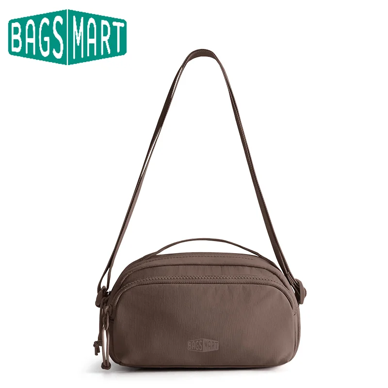 BAGSMART Hobo Crossbody Bag For Women Solid Color Female Shoulder Bag Large Capacity Multi-pocket Casual Handbag