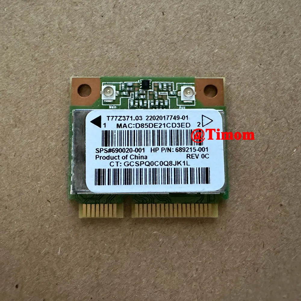 RT3290RT 3290 HALF-MINI WIRELESS N CARD MINI CARD for HP Series SPS 690020-001 689215-001 Original New PCI-E WIFI 300Mbps RT3290