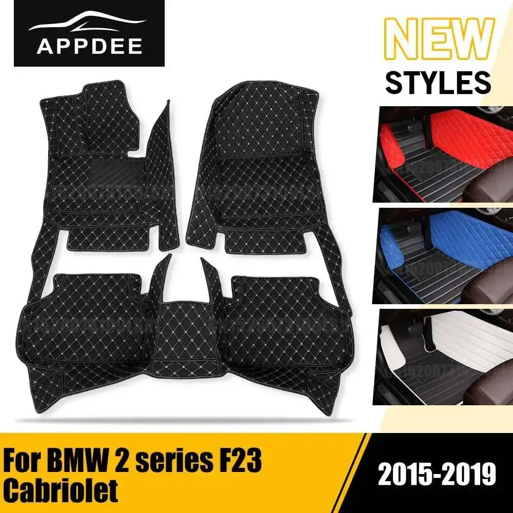 

Автомобильные коврики APPDEE для BMW 2 серии F23 (Cabriolet) 2015-2019, пользовательские автомобильные подушечки для ног, автомобильные аксессуары для интерьера