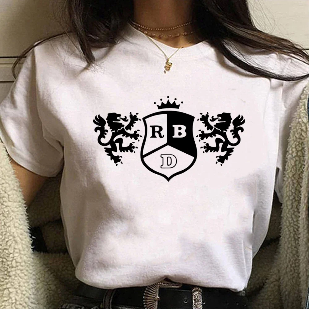 Rbd t-shirts women anime Y2K streetwear t shirt girl designer funny manga clothing