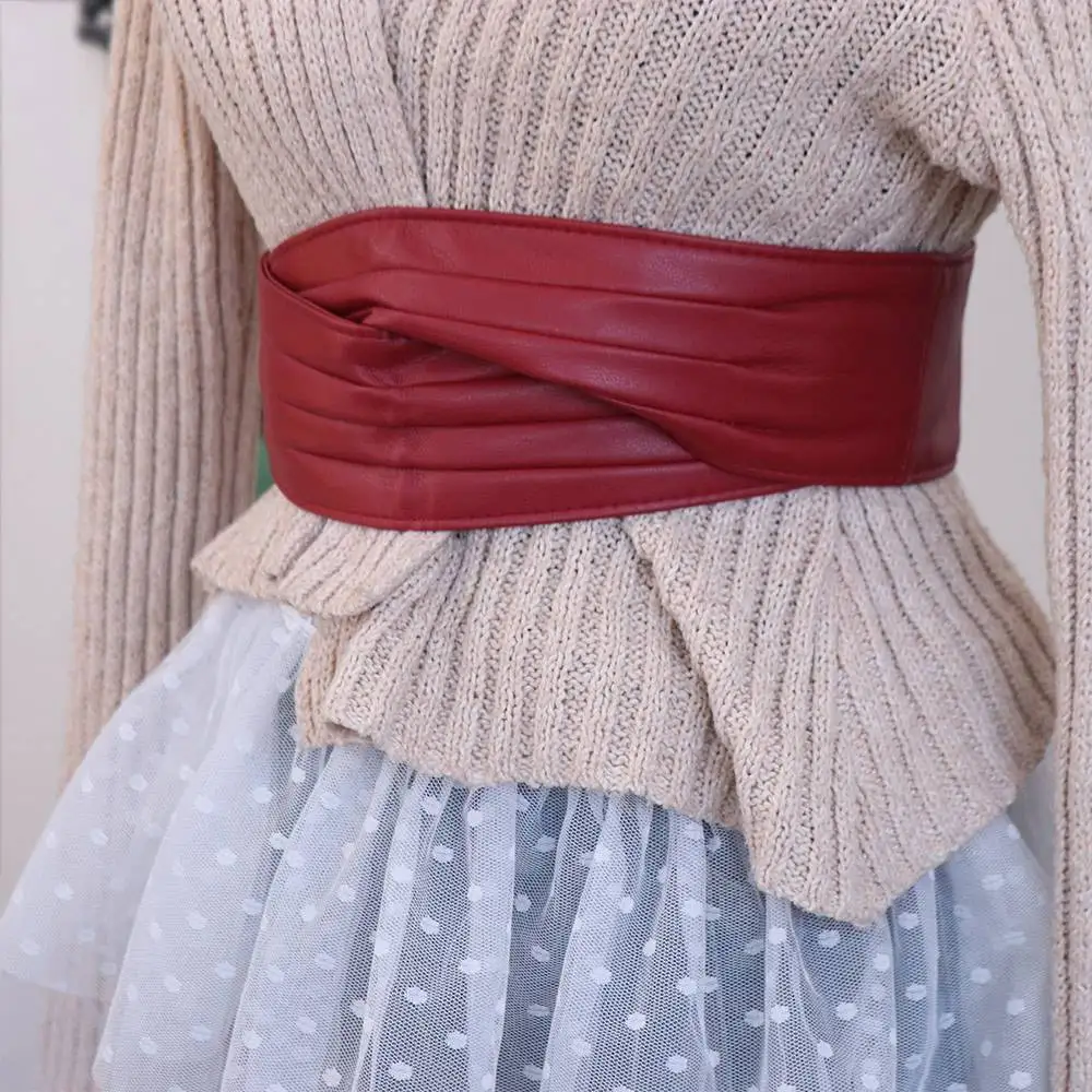 Sweet Elastic Wide Waist Belt Elegant Adjustable Women Waistband Classics Luxury Dress Decoration Belts Trouser Decoration