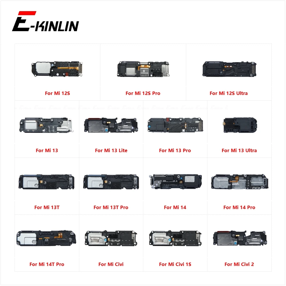 Loudspeaker For Xiaomi Mi 12S 13 13T 14 14T Pro Ultra Lite Civi 1S 2 Loud Speaker Buzzer Ringer Flex Replacement Parts