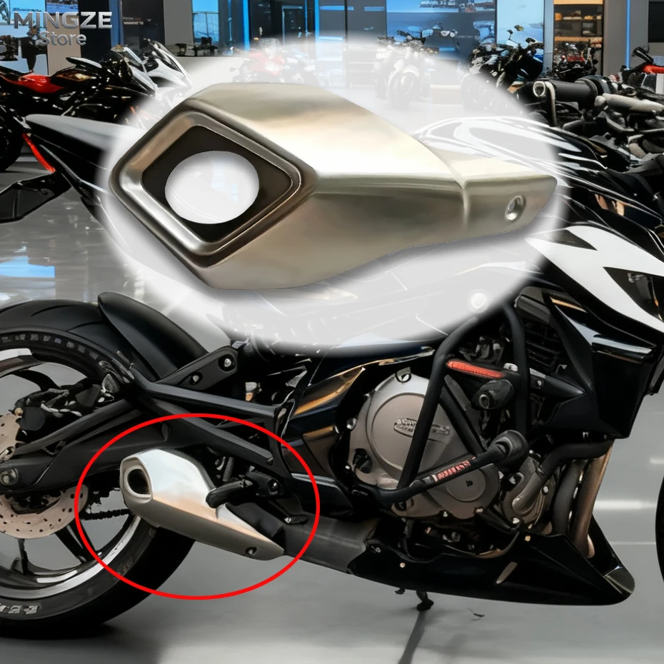 For CFMOTO Muffler Cover Exhaust Pipe ironing Plate Decorative cover CF400NK 650NK Exhaust pipe anti scald plate