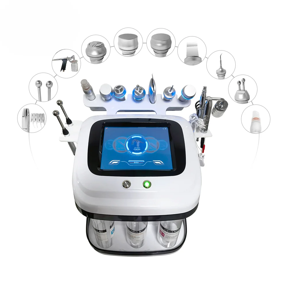 

Newest 11 in 1 hydra H202 facial microdermabrasion hydro portable small bubble machine for sale