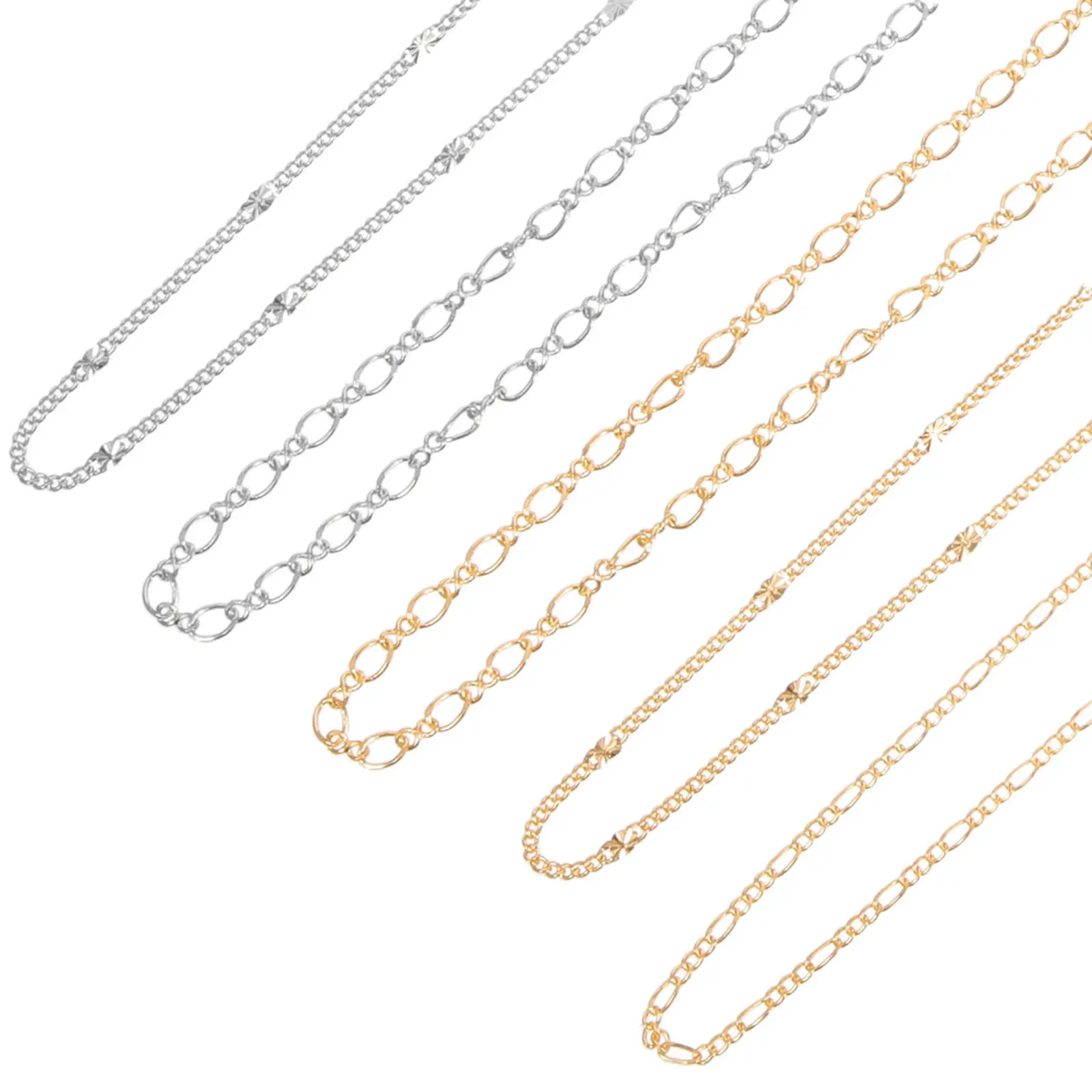 

5 шт. цепочек для дизайна ногтей, медные, высококачественные, для ежедневного использования, аксессуары для акрилового и гелевого дизайна ногтей