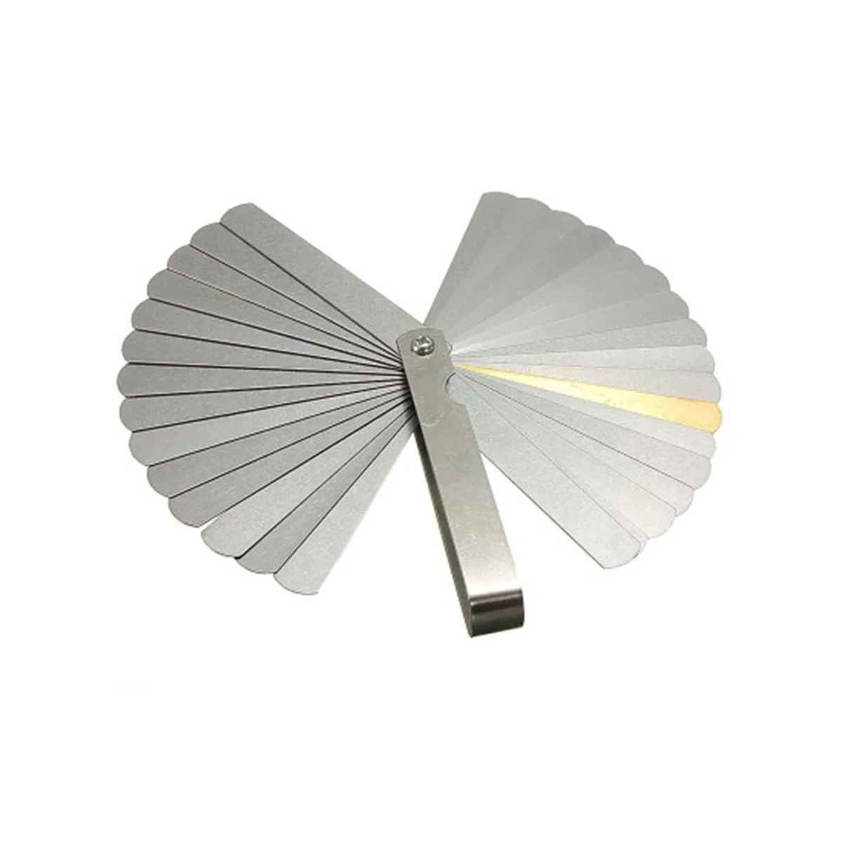 

32-Piece Feeler Gauge Stainless Steel Dual Marked Metric Imperial Gap Measuring Tool Precision Thickness Gauge for Engines