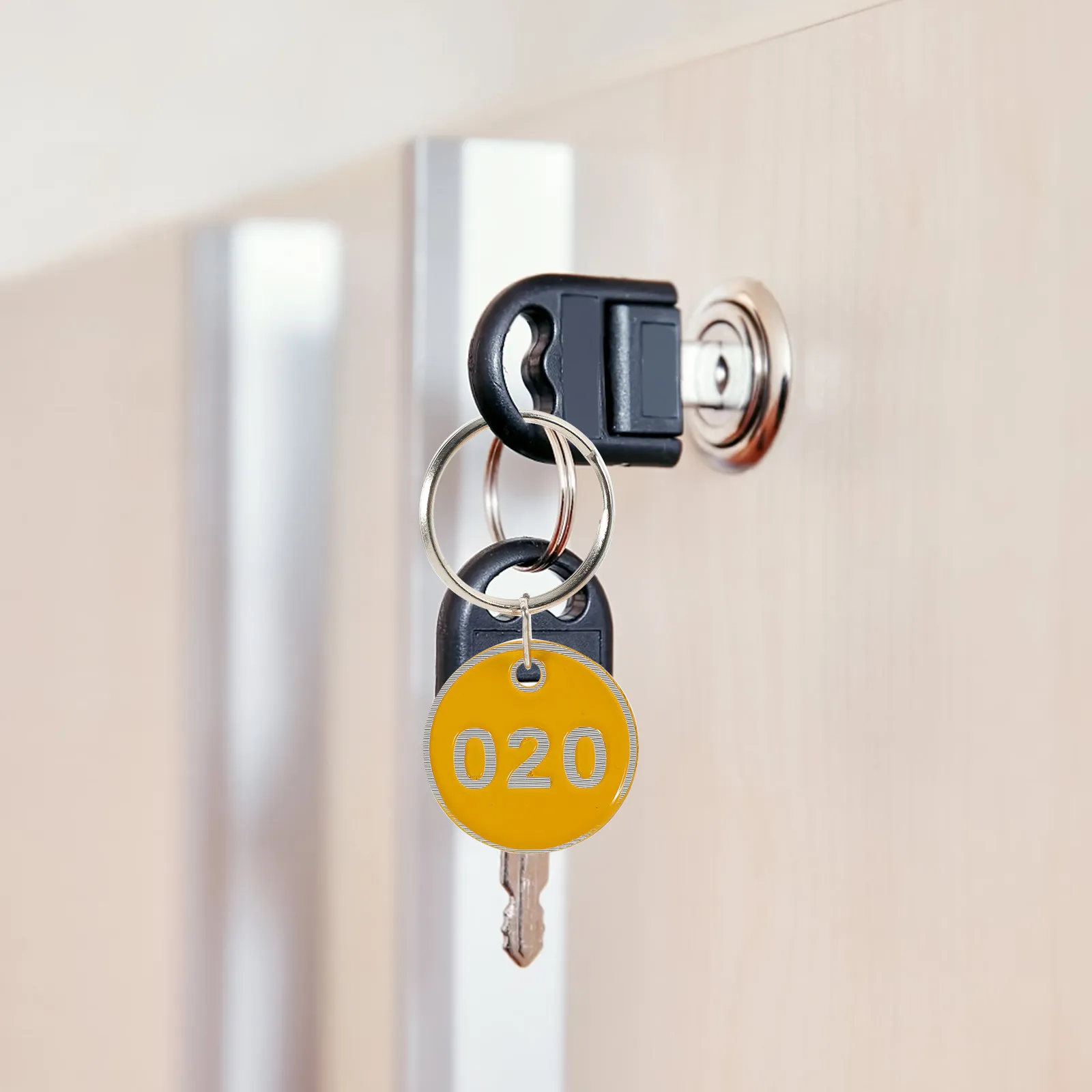 100Pcs Metal Number Key Tags Set Organizer For Outdoor Locker Storage Hotel Management Keychain Id Labels Sauna